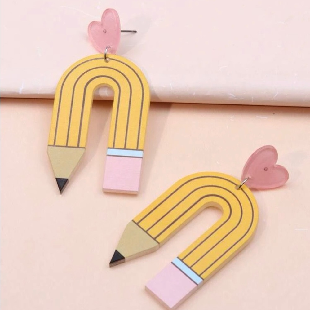 1 Pair Pencil Drop Earrings